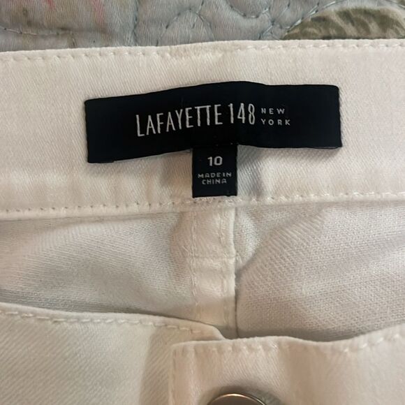 Lafayette 148 White Pants - Picture 3 of 4
